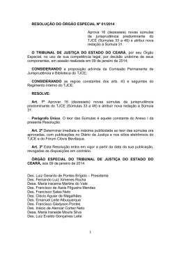RESOLU&Ccedil;&Atilde;O N&ordm; 01 2014 - APROVA&Ccedil;&Atilde;