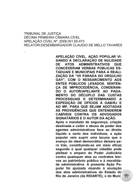 TRIBUNAL DE JUSTIÇA DÉCIMA PRIMEIRA CÂMARA CÍVEL
