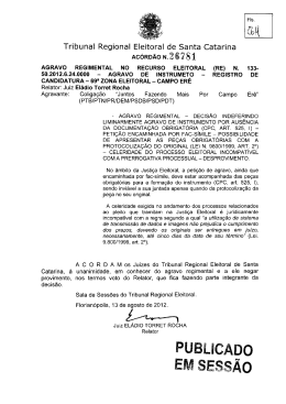 4 - Tribunal Regional Eleitoral de Santa Catarina
