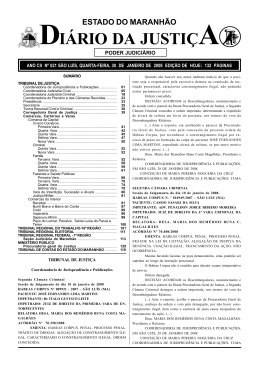 feira, 30 - janeiro - 2008 - Portal do Poder Judiciário do Estado do