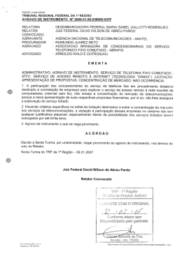 Decis&atilde;o Agravo - TRF