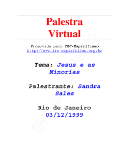 Jesus e as Minorias - Biblioteca Virtual Esp&iacute;rita