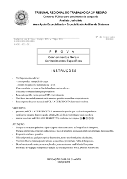 INSTRU&Ccedil;&Otilde;ES P R O V A