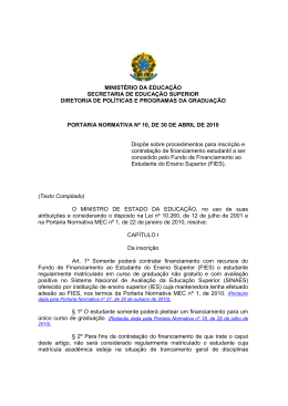 Portaria n&ordm; 10 de 30_04_2010 compilada 26 12 2011