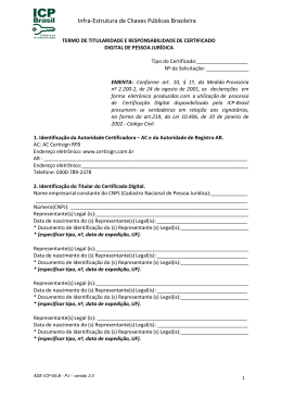 Infra-Estrutura de Chaves P&uacute;blicas Brasileira
