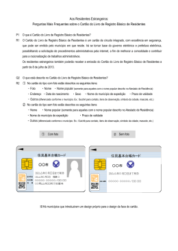 Aos Residentes Estrangeiros: Perguntas Mais Frequentes sobre o