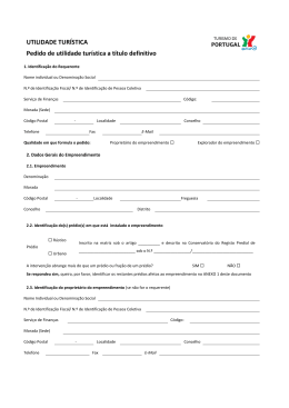 UTILIDADE TUR&Iacute;STICA - Turismo de Portugal
