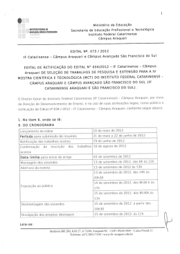 Edital 73 &ndash; 2012