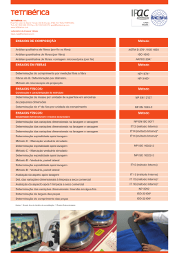 ENSAIOS DE COMPOSI&Ccedil;&Atilde;O ENSAIOS F&Iacute;SICOS: M&eacute;todo ENSAIOS