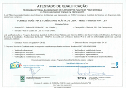 programa setorial` da qualidade de eleírodutos plásticos