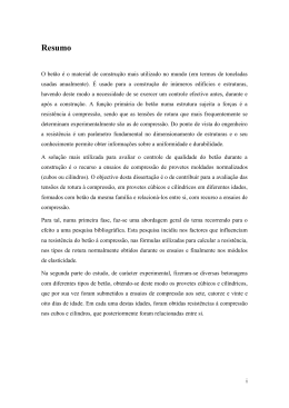 2.4 Compara&ccedil;&atilde;o da resist&ecirc;ncia &agrave; compress&atilde;o em cubos e