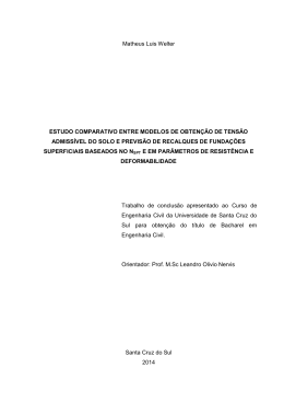 Matheus Luis Welter ESTUDO COMPARATIVO ENTRE