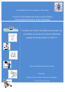 Varia&ccedil;&atilde;o dos valores da dist&acirc;ncia percorrida e da velocidade em