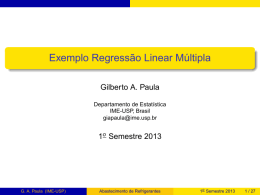 Exemplo Regressão Linear Múltipla - IME-USP
