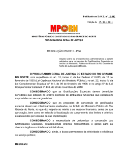 Publicado no DOE n&ordm; 12.483 RESOLU&Ccedil;&Atilde;O 076/2011 - PGJ