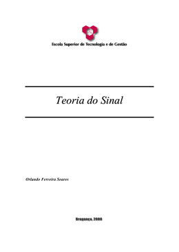 Apontamentos te&oacute;ricos de Teoria do Sinal