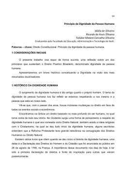 10 - Princ&iacute;pio da Dignidade da Pessoa Humana