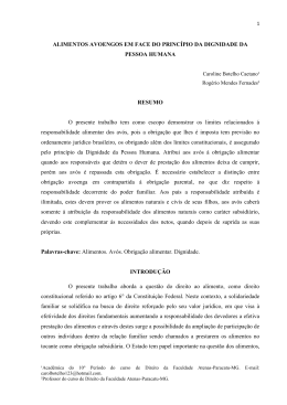 ALIMENTOS AVOENGOS EM FACE DO PRINC&Iacute;PIO DA
