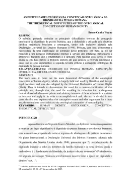 AS DIFICULDADES TE&Oacute;RICAS DA CONCEP&Ccedil;&Atilde;O