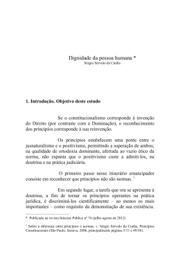 Dignidade da pessoa humana *