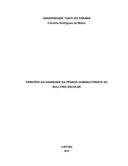 principio da dignidade da pessoa humana frente ao - TCC On-line