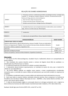 EDITAL DE CONVOCAÇÃO 001/2013 – ANEXOS – Edital 01/2012