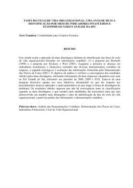 FASES DO CICLO DE VIDA ORGANIZACIONAL: UMA AN&Aacute;LISE DE