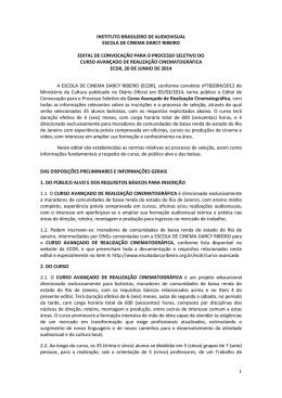 edital - Escola de Cinema Darcy Ribeiro