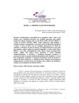 42. ma&iacute;ra: a mitifica&ccedil;&atilde;o do para&iacute;so