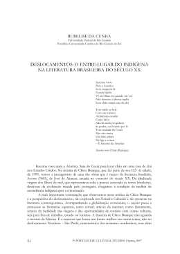 deslocamentos: o entre-lugar do ind&iacute;gena na literatura brasileira do