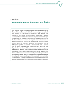 Desenvolvimento humano em &Aacute;frica