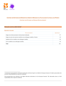 CENTRO DE ESTUDOS EM DESENVOLVIMENTO HUMANO DA