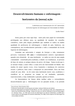 Desenvolvimento humano e enfermagem