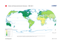 &Iacute;ndice de Desenvolvimento Humano