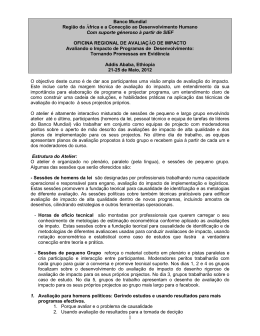 Banco Mundial Região da África e a Conecção ao Desenvolvimento