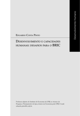 Desenvolvimento Humano - Observat&oacute;rio Internacional de
