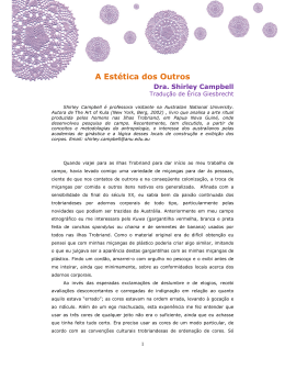 A Est&eacute;tica dos Outros