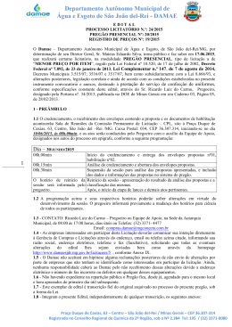 Anexo 1 - DAMAE - Departamento Aut&ocirc;nomo Municipal de &Aacute;gua e