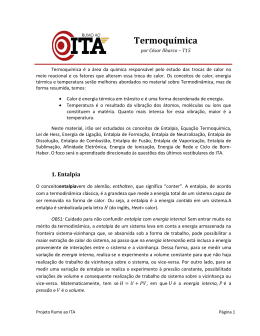 Termoquímica - Projeto Rumo ao ITA