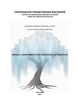 Energia: Levantamento das Concep&ccedil;&otilde;es Alternativas
