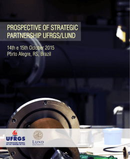 prospective of strategic partnership ufrgs/lund