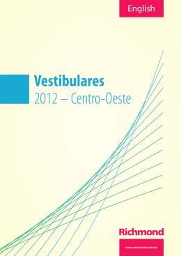 Vestibulares 2012 – Centro-Oeste