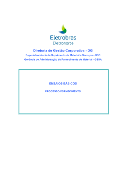 Ensaios B&aacute;sicos para auxiliar na elabora&ccedil;&atilde;o do PICQ