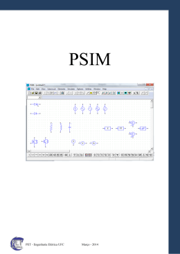 PSIM - PET El&eacute;trica - Universidade Federal do Cear&aacute;