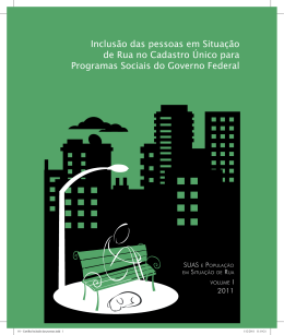 [Cartilha] Inclus&atilde;o das Pessoas em Situa&ccedil;&atilde;o de Rua no Cadastro