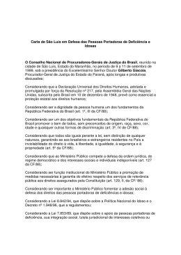 Carta de São Luiz em Defesa das Pessoas