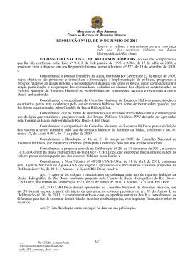 Resolução CNRH nº 123/2011