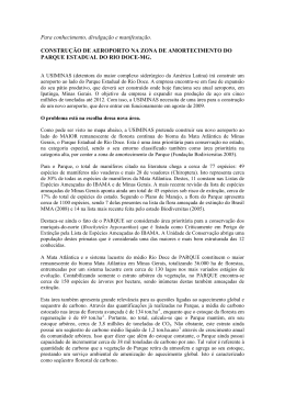 RELEASE OFICIAL MPRD para conhecimento e manifestação