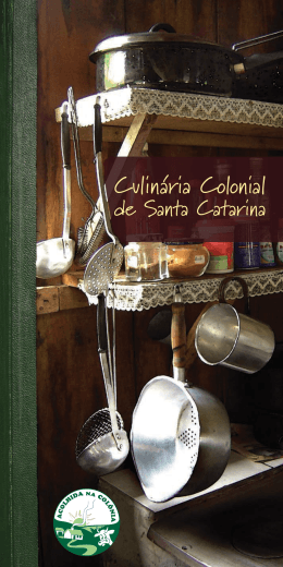Culinária Colonial de Santa Catarina - Livro de receitas - DoDesign-s