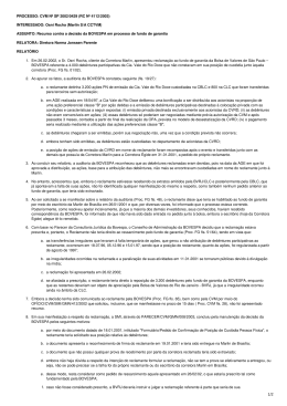 PROCESSO: CVM N&ordm; SP 2002/0429 (RC N&ordm; 4112/2003